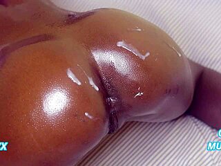 African Anal Doggystyle Teases Close-Up Cumshot