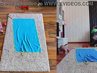 check out our curvy fat asses spreading in dual cam naked yoga
