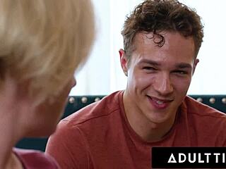 dee williams the busty stepmom gets caught watching porn then gapes on stepson's big dick