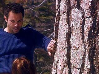 BRUNETTE MILF EVE LAWRENCE RIDES BIG COCK DOGGYSTYLE IN SNOWY OUTDOOR FUCK!