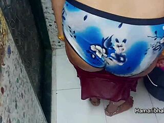 Heartbreakingly Sexy Indian Bhabhi Bathes Teasingly Before Her Husband's Gaze