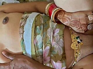 Indian village housewife sneaks into father-in-law's bedroom for dirty hindi audio doggystyle pounding.