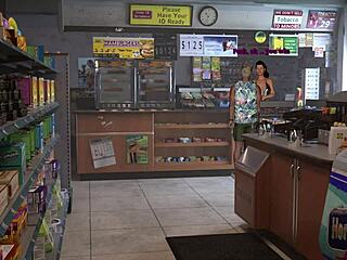 in kink maker 5, spencer blasts hot cum across paige's pretty face during hentai game play.