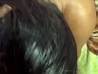 Homemade Brazilian Wife's Lingerie Gaping Fuck by Young Monster Cock!