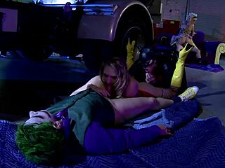 i can't believe these big boob superheroines are getting pounded by horny heroes in this wild group orgy