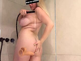 horny chubby, that shower dildo hits your juicy spots?