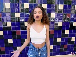 Beautiful Ebony Cecilia Lion Rides Big Cock In Hardcore Interracial Casting