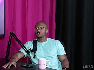 Lucas Ferraz Interviews Submissive Bruna Carlos in Sheer Red Lingerie Part 1