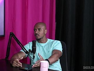 Lucas Ferraz Interviews Submissive Bruna Carlos in Sheer Red Lingerie Part 1