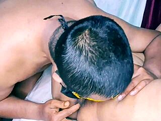 Hot Desi Bhabhi Spreads Legs for Intense Hairy Pussy Lick and Moan Fest!