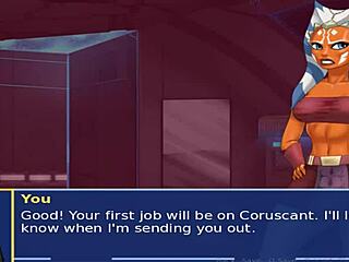 star wars orange trainer part 3 has sexy slaves serving master in bdsm group games