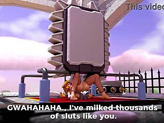 whoa princess peach gets punished hard in the castle 😈🔥