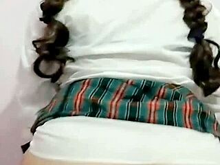 her juicy ass soaks panties in wild after-school orgasm caught on homemade video.