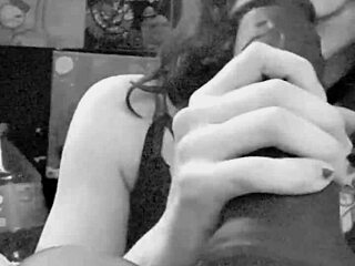 Watch me slobber on this huge BBC dildo deepthroat closeup sloppy sucking foreplay