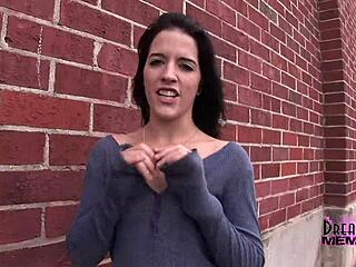 brandy sneaks peeks of her smooth shaved pussy flashing skirts outdoors in florida public spots