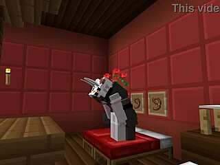 a cute girl enters minecraft for intimate lesbian sex playthrough