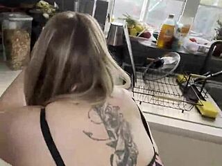Stepson pounds me hard in kitchen you make your horny mommy so damn happy now