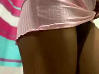 ebony babe teases juicy virgin pussy till screaming cream