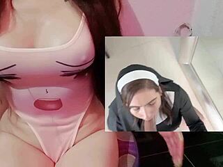 horny latina yinileon masturbates then takes brutal anal creampie pov pounding