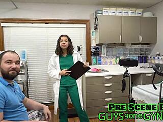 Perverted Nurse Mira Monroe Examines Toes in Gyno Foot Fetish