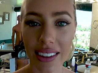 Nicole Aniston FUCKS Men She Dates Doggystyle Cowgirl Blowjob Cum Covered Tits!