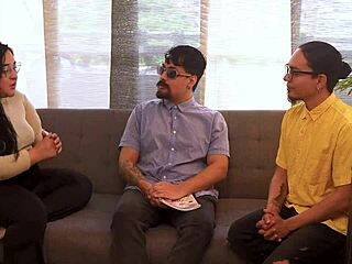 jehovah witnesses get seduced by horny stepdaughter for juicy double vaginal dp threesome