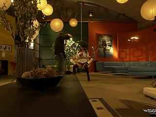 Brunette Babe Bends Over Exposing Tight Shaved Pussy for Agent