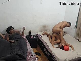 i'm so turned on sharing my skinny latina teen pussy with her bisexual friends