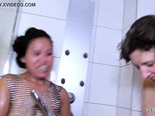 asia milf and mature german get pissed on then jerked in ao gangbang