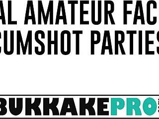 picture this nasty milf dripping cum after bukkake party... big black cocks everywhere on her face