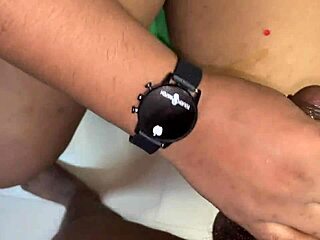 exotic indian beauty fingers her ass then takes deep anal thrusts