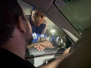 brazilian latina girlfriend with huge ass gets anal creampied by bbc stud in car while corno watches