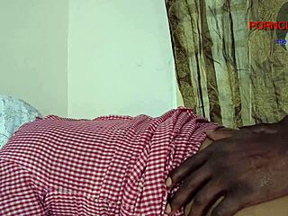 driver sneaks into bedroom eyeing chubby ebony wife's huge ass clit for secret pounding