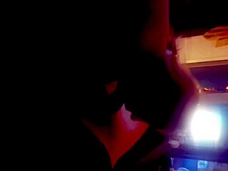 Hotwife's feet tease bull's big cock in heels. Socks handjob leads to intense wife sucking session.