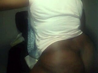 damn ebony stepsis spreads shaved pussy on big black cock 🔥🍑