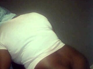 damn ebony stepsis spreads shaved pussy on big black cock 🔥🍑