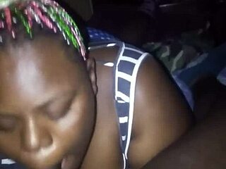 Big Black Cock Deepthroats Fat Ebony BBW Then Assfucks Hard