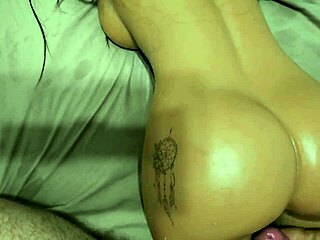 Stepsister's wet pussy slammed deep while she begs for more rough thrusts