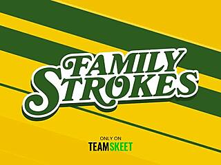 Hot Slutty Babes Share Stepdad's Big Cock to Break Family Curse in 3some