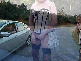 What If Housewife's Lingerie Flashing Turns Into Outdoor Pussy Ride?