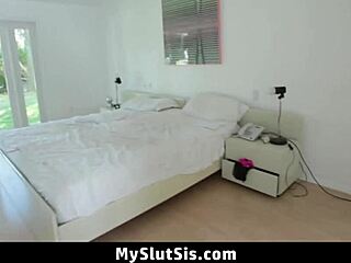 What happens when teen catches stepbro with her panties?