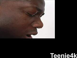 Petite Teen's Tight Shaved Cunt Takes Monster Cock Facial - HDVC375 Full Blast!