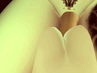 Master kneels to suck pet's cock then flips her for deep shemale pounding