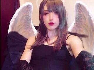 i stroke my cute ladyboy cock live on stream