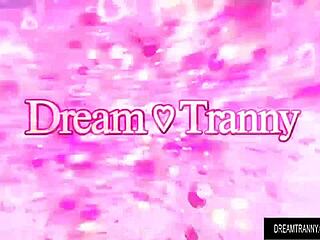 Ebony Tgirl Kamilly Santos' Tight Ass Pounded Hard by White Boyfriend's Cock