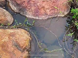 Brazilian Couple Fucks Nudist Beach with Black Monster Cock