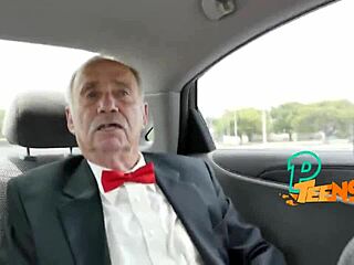 Horny Grandpa Wields Old Johnson on Young Teen Babe