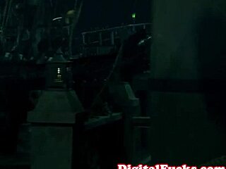 Beautiful Jesse Jane dives deep in hairy FFM threesome with close-up cumshots