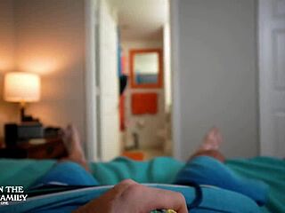 stepmom's bikini on vacation got me hard, she jerked me off quick