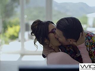 Nerdy Big-Titted GF Rides Cowgirl After Helping Out Hard Doggystyle